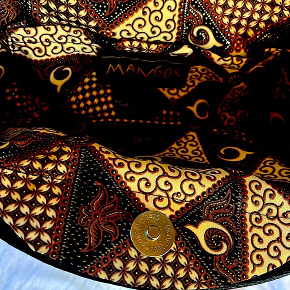 MangosMotherof PearlBambooBrown handbagDoublelonghandles and tassel.IsIt A CG?NO - Picture 5 of 10